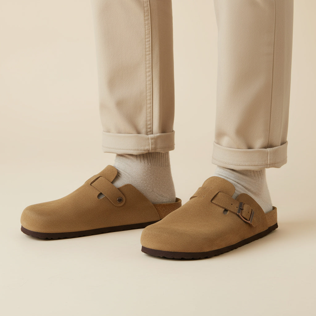 Haze Men's Leather Clog - mules