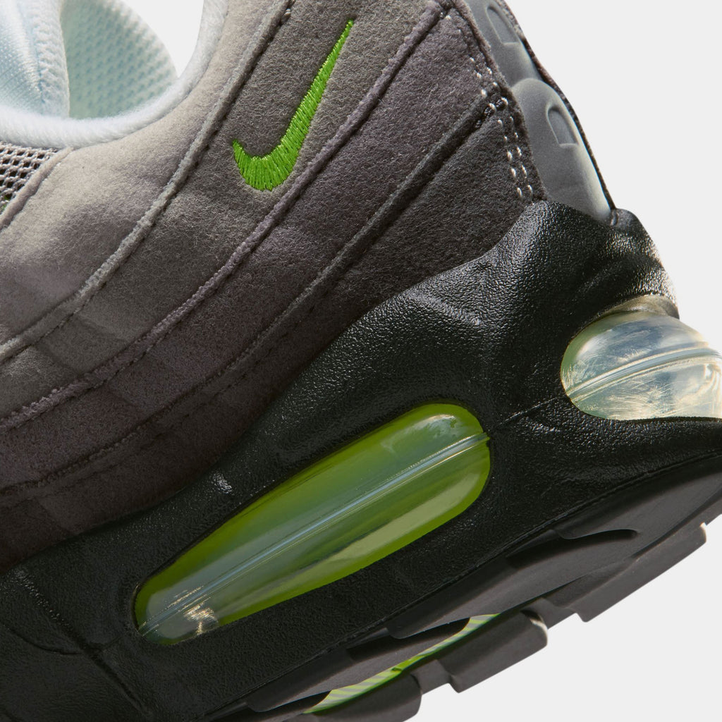 Air Max 95 Big Bubble Neon Grade School Running Shoes (Black/Neon Yellow/Anthracite/Light Graphite) - sneakers - view 6