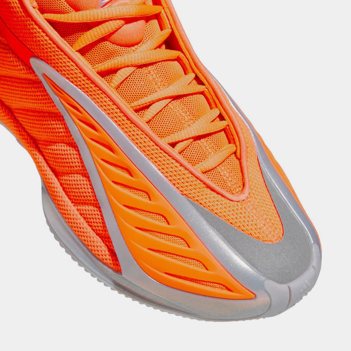 Anthony Edwards 2 All Star Grade School Basketball Shoes (Lucid Orange/Silver Metallic/Grey One) - sneakers - view 3