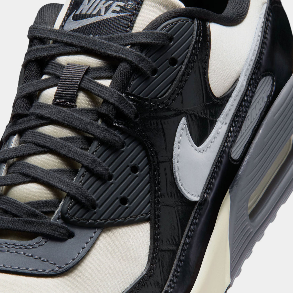 Air Max 90 Coconut Milk And Black Mens Lifestyle Shoes (Sail/Light Smoke Grey/Black/Anthracite) - sneakers - view 5