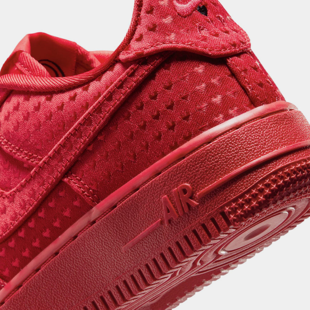Air Force 1 Low Valentines Day Grade School Lifestyle Shoes (University Red/University Red/Black) - sneakers - view 6