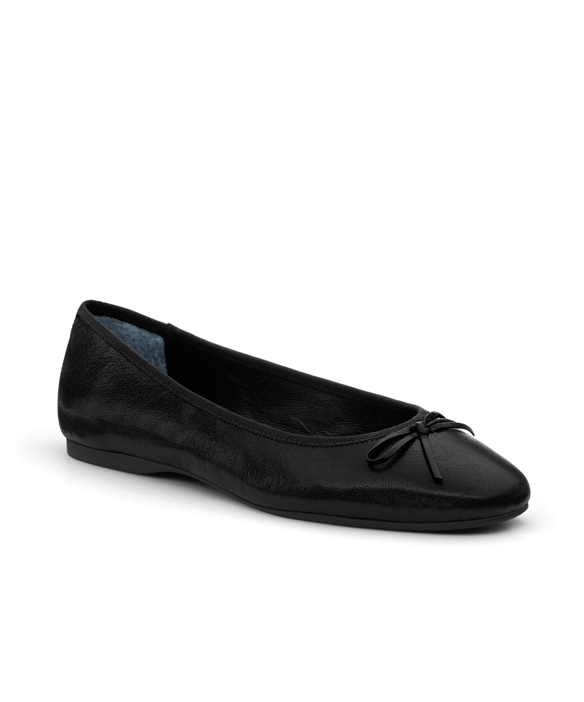 The Hummingbird - Noir Leather - flats