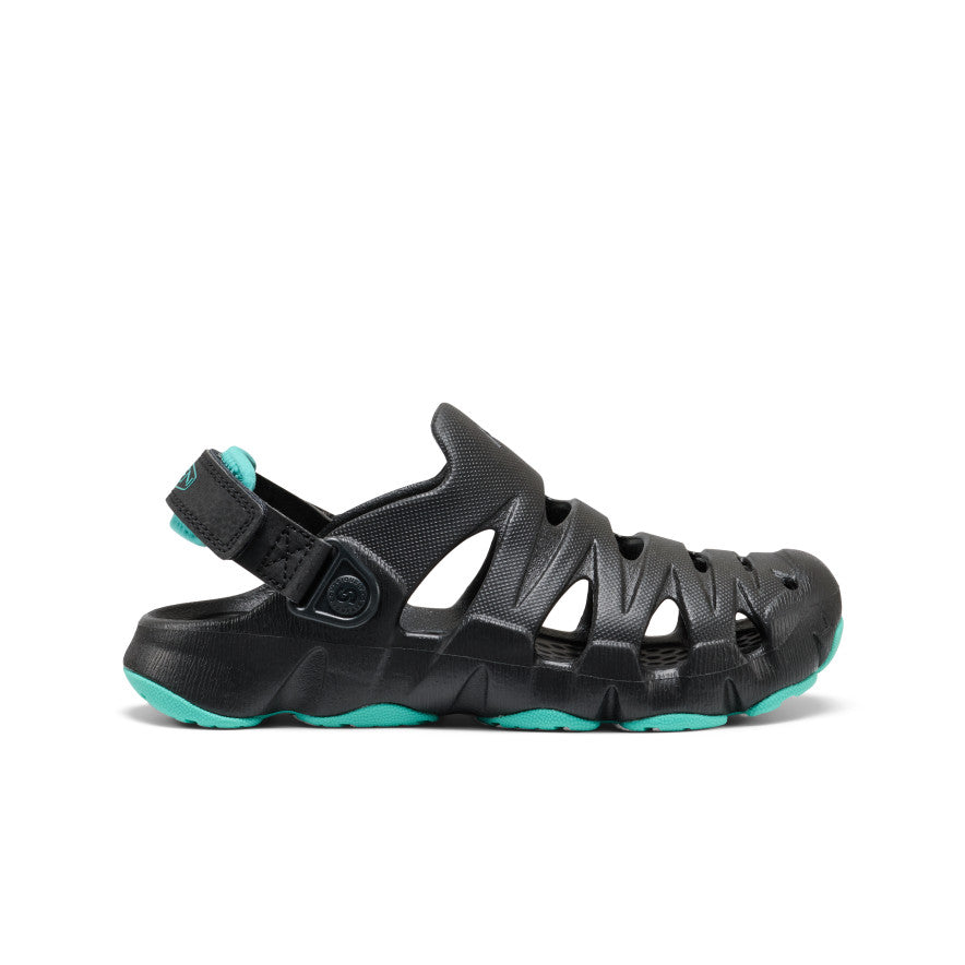 Big Kids' HyperFLT Clog  |  Black/Bright Aqua - clogs
